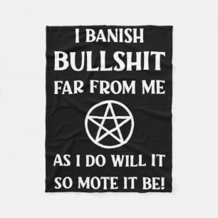 Couverture Polaire Banning Spell drôle Wiccan Pagan Halloween Cheek