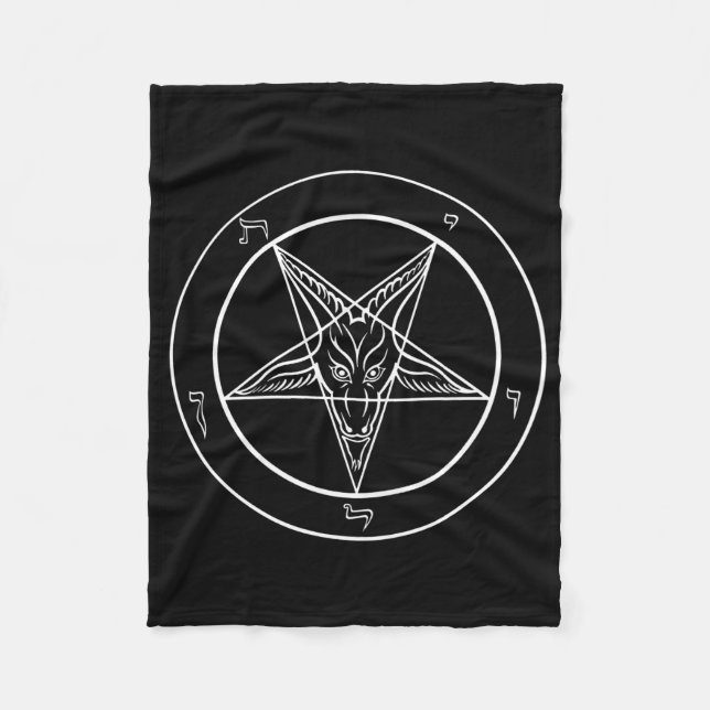 Couverture Polaire Baphomet 30x40 couvrant (Devant)