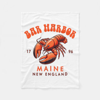 Couverture Polaire Bar Harbor Maine New England Travel Funny Bar Harb