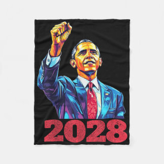 Couverture Polaire Barack Obama 2028 Voter Une Chemise Obama Pour Le 