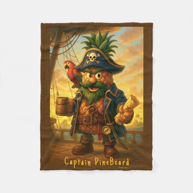 Couverture Polaire Barbe de Pin Catain - Empire d'Ananas (Devant)