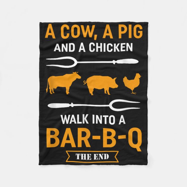 Couverture Polaire Barbecue Barbecue Bbq Lover Joke Chemise - Funny G (Devant)