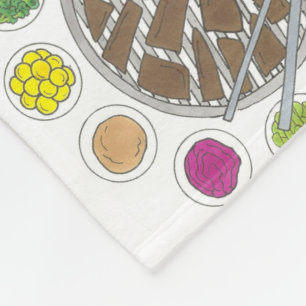 Couverture Polaire Barbecue coréen Barbecue rôti Bulgogi Banchan