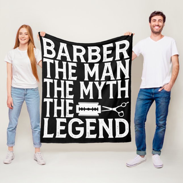 Couverture Polaire Barbier The Man 2024 (En situation)