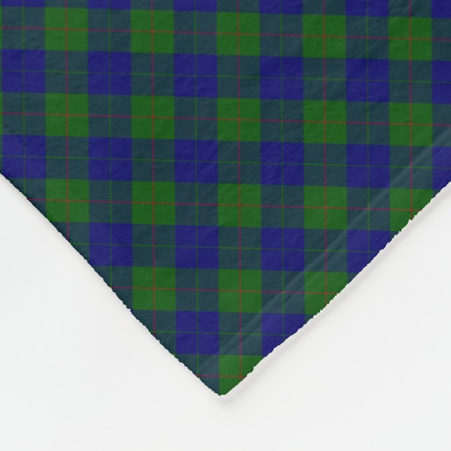 Couverture Polaire Barclay clan tartan bleu vert plaid (Coin)
