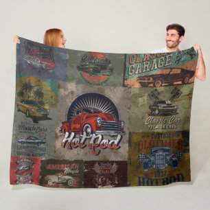 Couverture Polaire Barre chaude multicolore