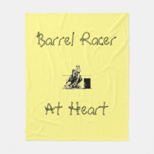 Couverture Polaire Barrel Racer Horse & Rider