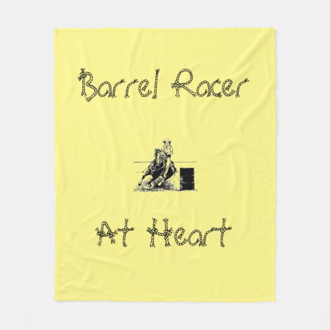 Couverture Polaire Barrel Racer Horse & Rider (Devant)