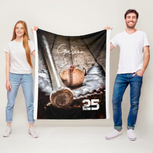 Couverture Polaire Base-ball personnalisé Blanche polaire Great Custo