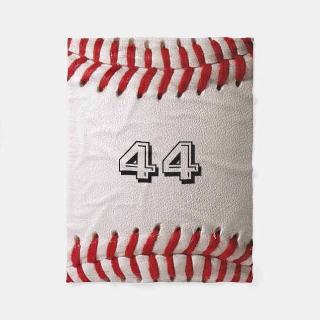 Couverture Polaire Baseball avec numéro personnalisable (Devant)