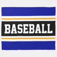 BASEBALL Bleu profond Jaune noir rayures athlétiqu