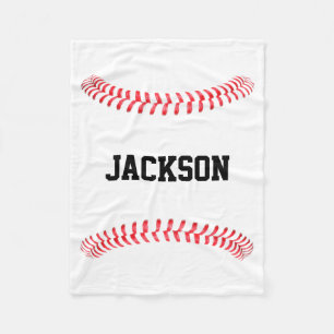 Couverture Polaire Baseball Custom Player ou nom d'équipe ou sport de