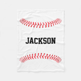 Couverture Polaire Baseball Custom Player ou nom d'équipe ou sport de