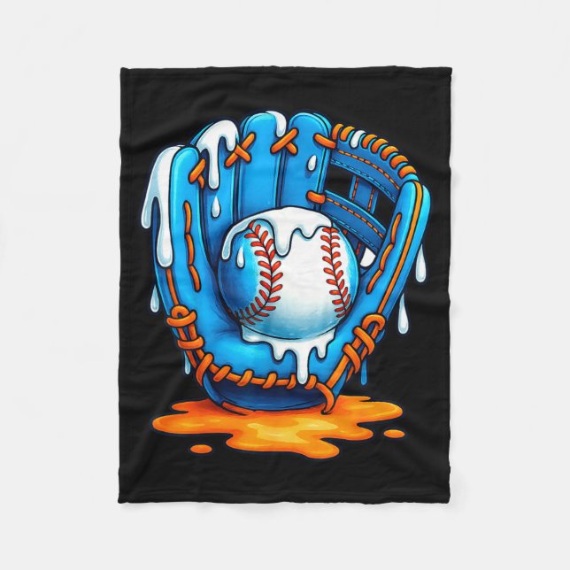 Couverture Polaire Baseball Drip Team For Boys Ice Cream Cool  (Devant)