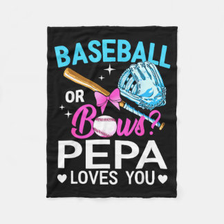 Couverture Polaire Baseball ou rubans pepa aime révélation du sexe ga