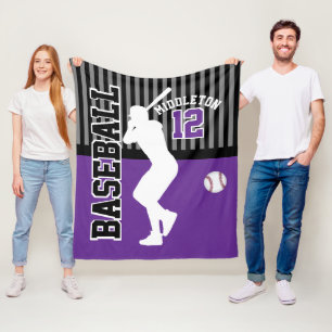 Couverture Polaire Baseball ⚾ Sport - Violet