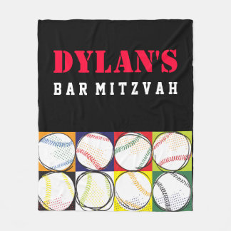 Couverture Polaire Baseball Theme Bar Mitzvah Emporter Hommage Givawa