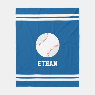 Couverture Polaire Baseball thème personnalisé enfants