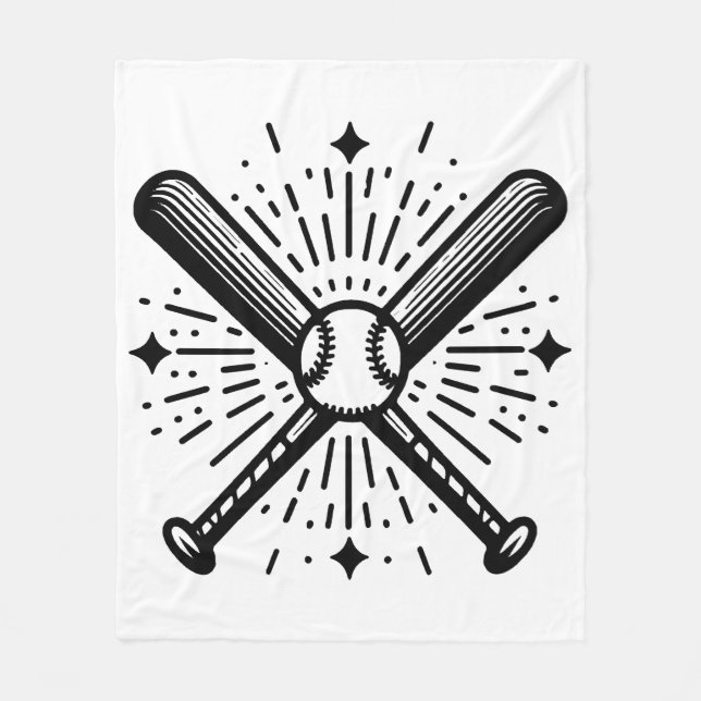Couverture Polaire baseball vintage (Devant)
