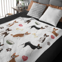 Basenji Amoureux des chiens Brindle Rouge Blanc No