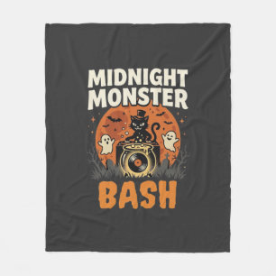 Couverture Polaire Bash de monstres de minuit d'Halloween