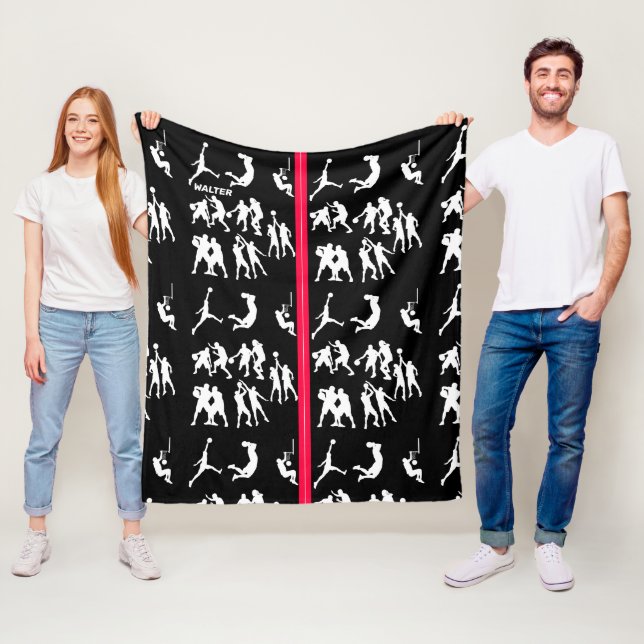 Couverture Polaire Basket (En situation)