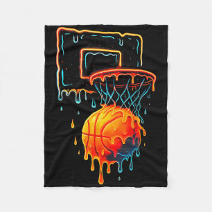 Couverture Polaire Basket-ball coloré goutte couleur Splash Hoop Net