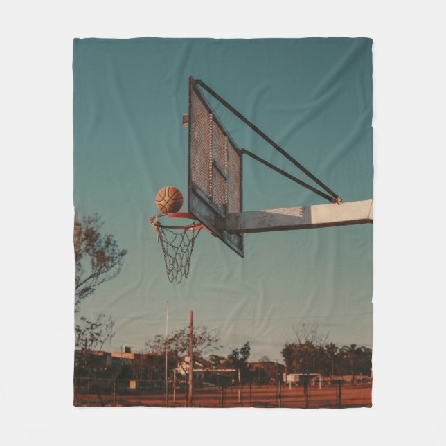 Couverture Polaire Basket-ball cool (Devant)