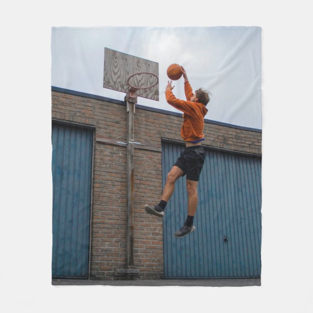 Couverture Polaire Basket-ball cool (Devant)