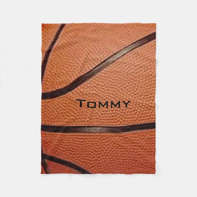 Couverture Polaire Basket-ball Design Blanche polaire (Devant)