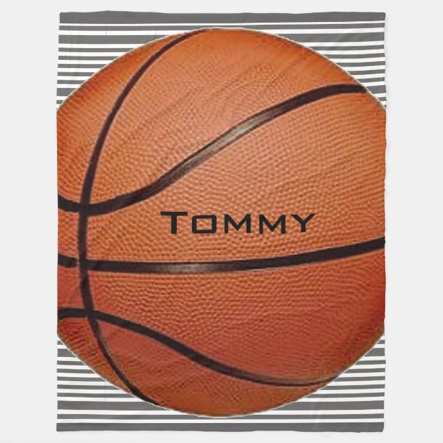 Couverture Polaire Basket-ball Design Blanche polaire (Devant)