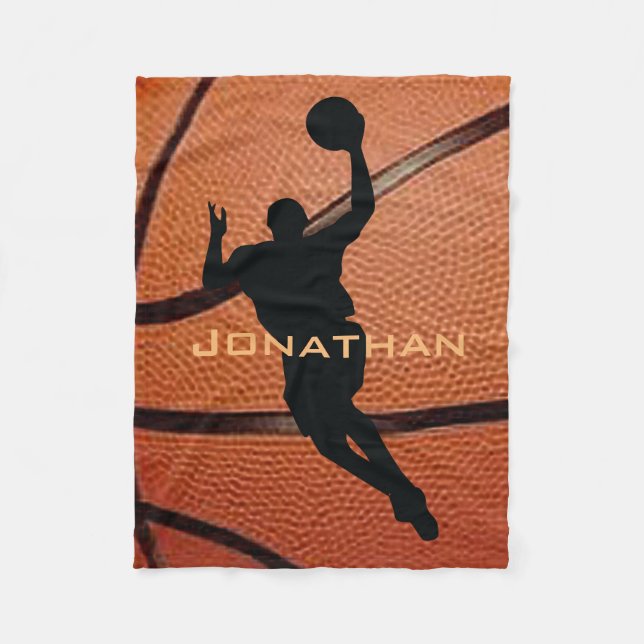 Couverture Polaire Basket-ball Design Blanche polaire (Devant)