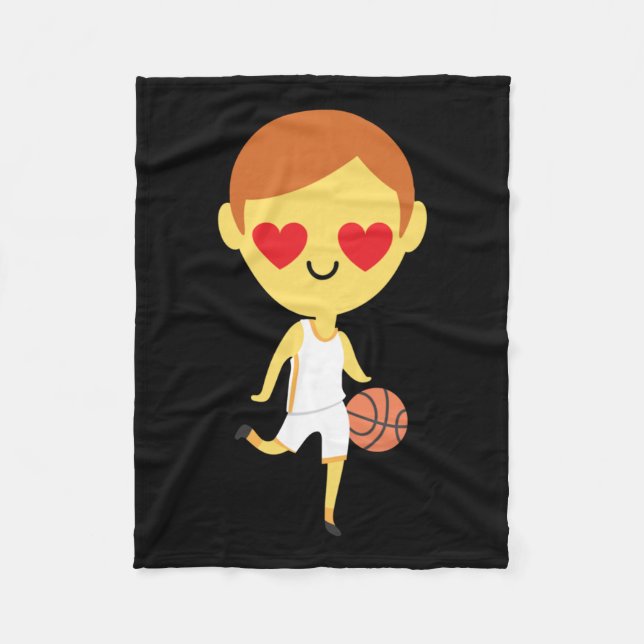 Couverture Polaire Basket-ball Emoji (Devant)