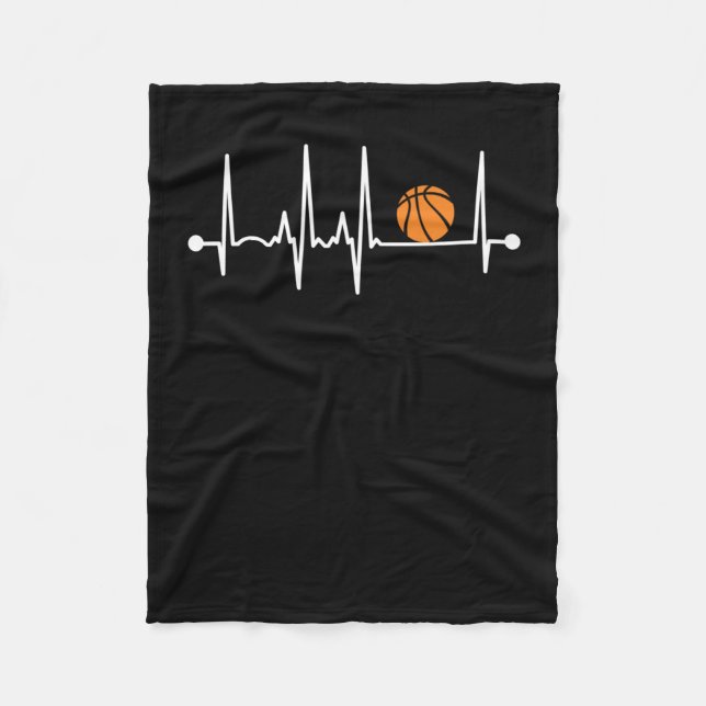 Couverture Polaire Basket-ball Heartbeat 1 (Devant)