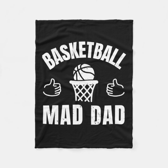 Couverture Polaire Basket-ball papa (Devant)