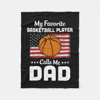 Couverture Polaire Basket-ball papa Mon favori Lecteur de basket-ball
