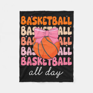 Couverture Polaire Basket-ball Toute La Journée Amusants Design Sport