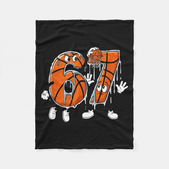 Couverture Polaire Basketball 67 Six Seven Cool Meme 6 7 Funny Drip N (Devant)