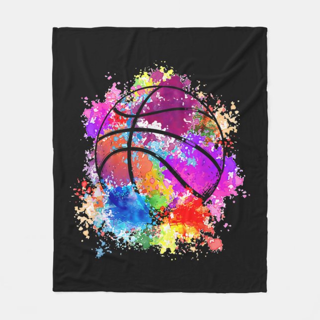 Couverture Polaire Basketball Adolescentes Filles Ados Baller Dunk (Devant)