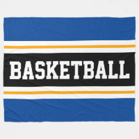 BASKETBALL Bleu profond Noir Jaune Stripes De Cour