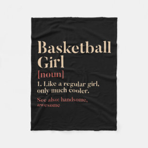 Couverture Polaire Basketball Définition Fille Drôle Cadeau Pour Bask