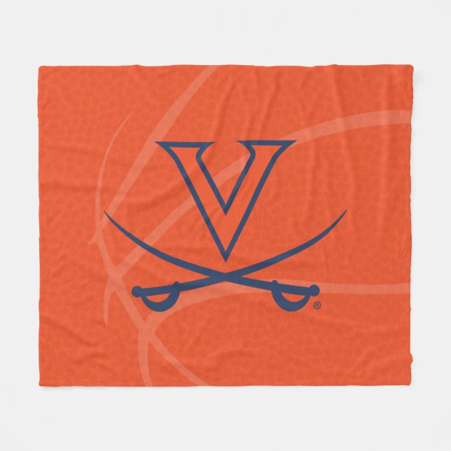 Couverture Polaire Basketball des Cavaliers de Virginie (Devant (Horizontal))