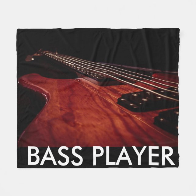 Couverture Polaire Bass Guitar Fleece Blanket (Devant (Horizontal))
