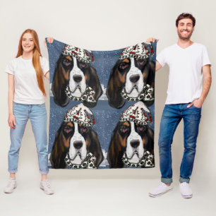 COUVERTURE POLAIRE BASSET HOUND 