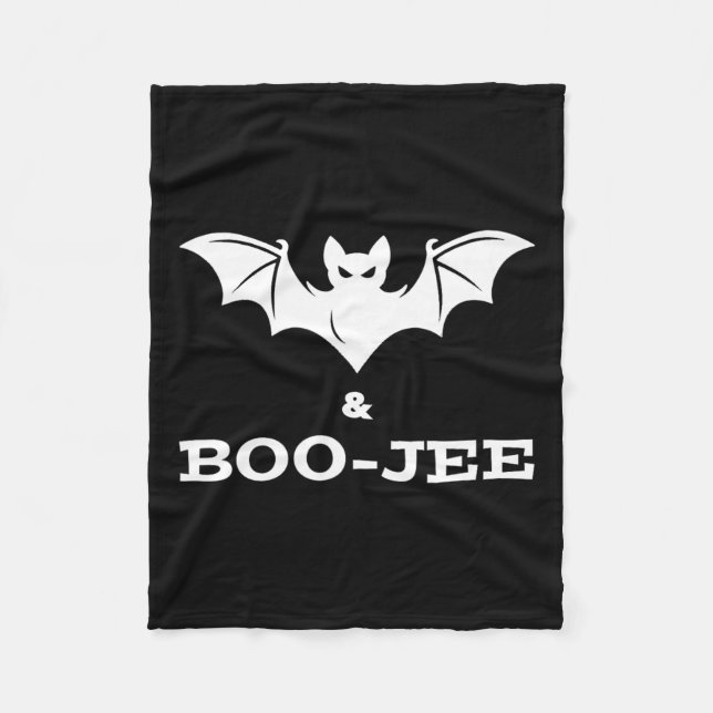Couverture Polaire Bat Et Boo-jee Boujee Costume Halloween Trick Ou (Devant)