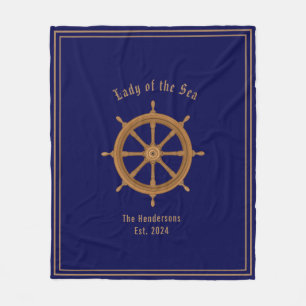 Couverture Polaire Bateau à roue Stérling Marine Bleu