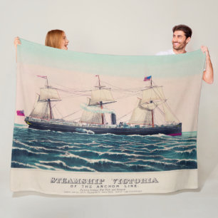 Couverture Polaire Bateau à vapeur Victoria de la ligne d'Ancres, 187