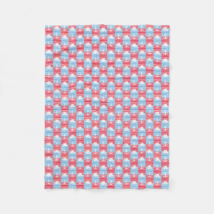 Couverture Polaire Bateau à voile et motif d'ancre