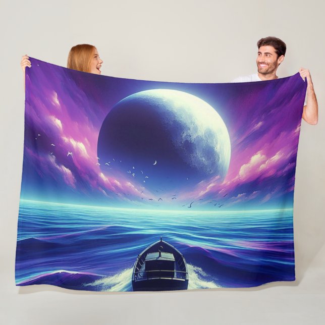Couverture Polaire Bateau Artsy (En situation)