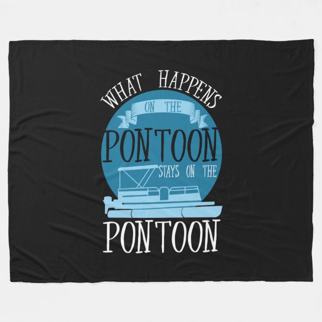 Couverture Polaire BATEAU - Ce Qui Se Passe Sur Le Ponton (Devant (Horizontal))